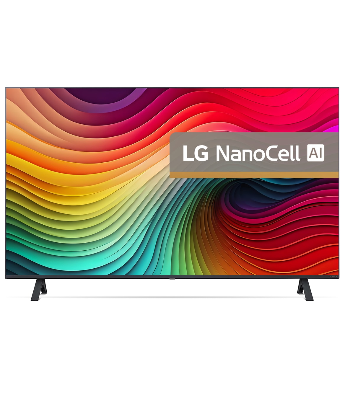 LG AI NANO81 de 43'', 4K Smart TV, Vedere din față, 43NANO81T3A